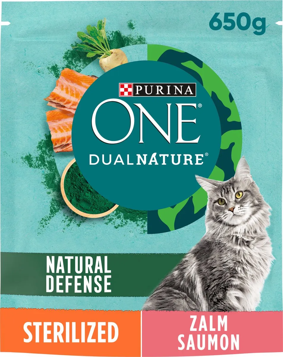 Purina ONE Dual Nature Sterilised Zalm 650g