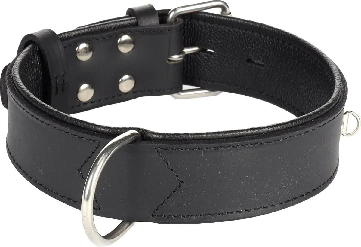 Flamingo Seattle Halsband - Zwart M/L 44-54cm