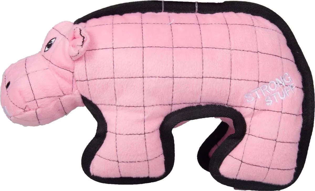 Flamingo Strong Stuff Hippo Hondenspeelgoed 28cm - Roze