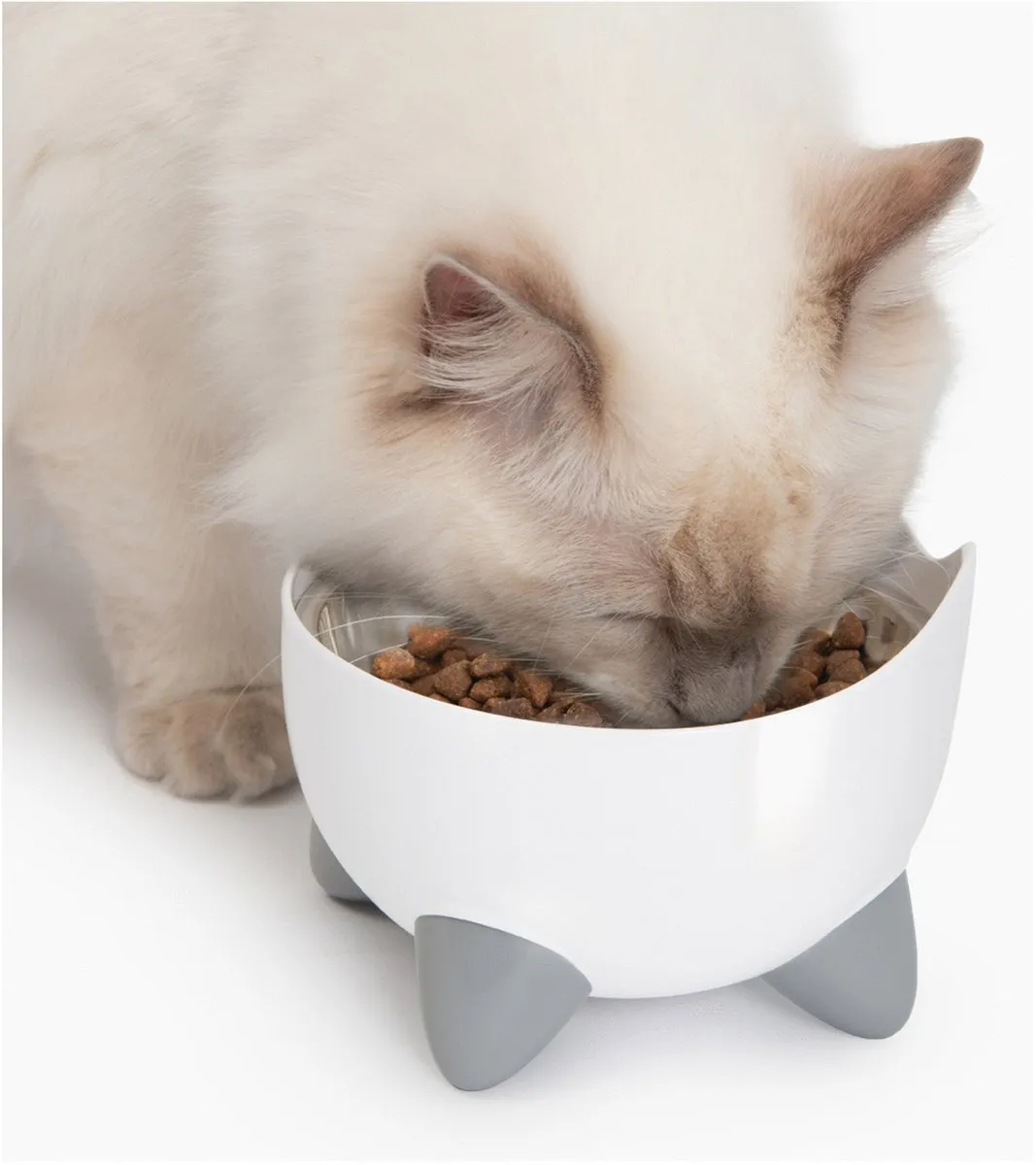 Catit Pixi Fountain Combo Kit - Drinkfontein & Voerbak Wit