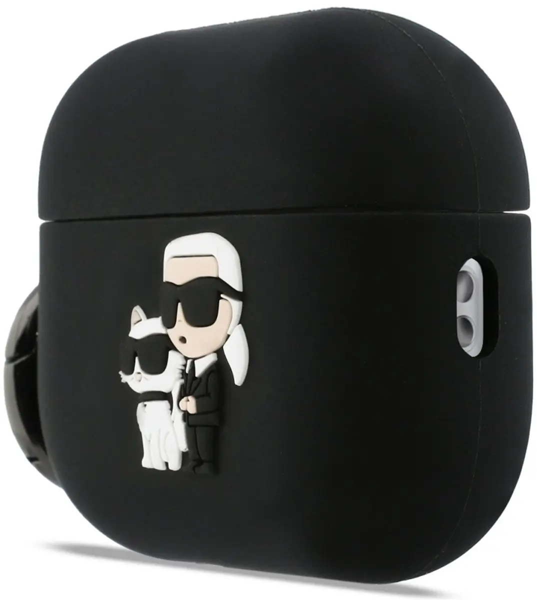 Karl Lagerfeld Karl & Choupette 3D AirPods Pro 3 Hoesje - Zwart - afbeelding 2 van 5