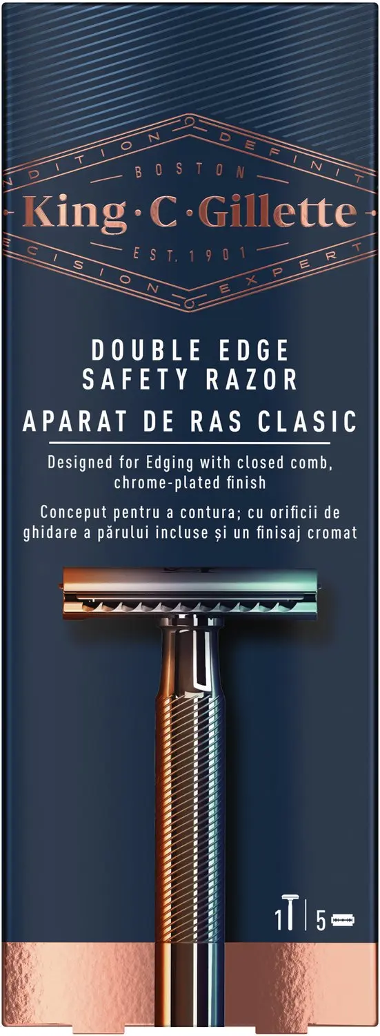 Gillette King C. Veiligheidsrasor met Dubbele Rand - afbeelding 4 van 4