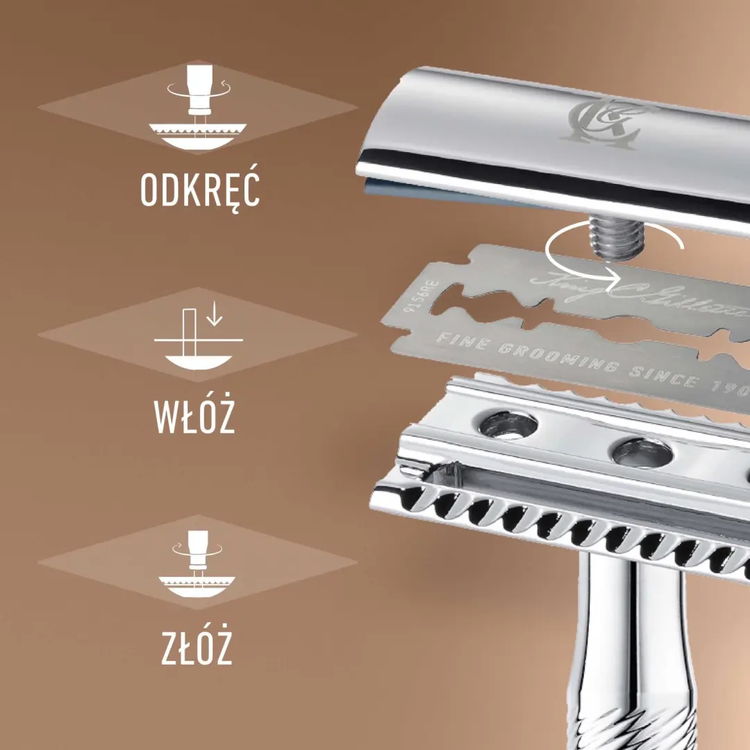 Gillette King C. Veiligheidsrasor met Dubbele Rand - afbeelding 3 van 4