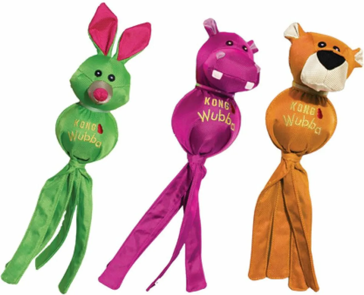 KONG Wubba Ballistic Friend Piepend Speelgoed - Multi - afbeelding 6 van 6