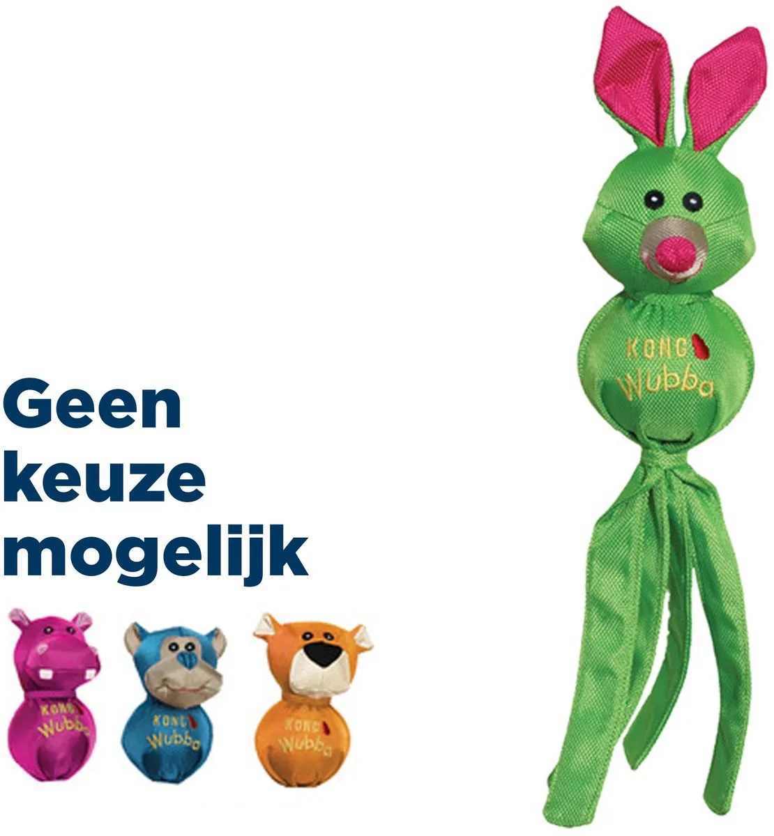 KONG Wubba Ballistic Friend Piepend Speelgoed - Multi