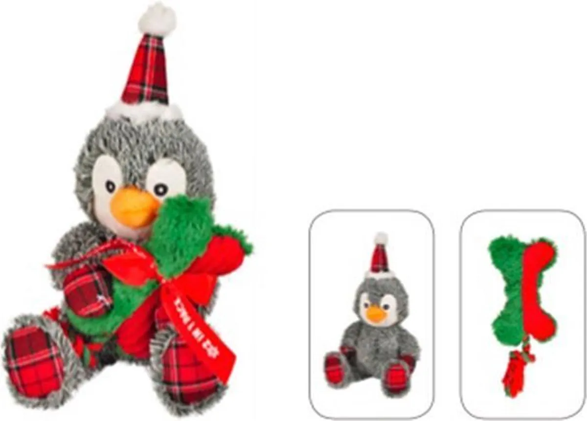 Flamingo Pinguïn Knuffel Hondenspeelgoed - 43 cm - Rood