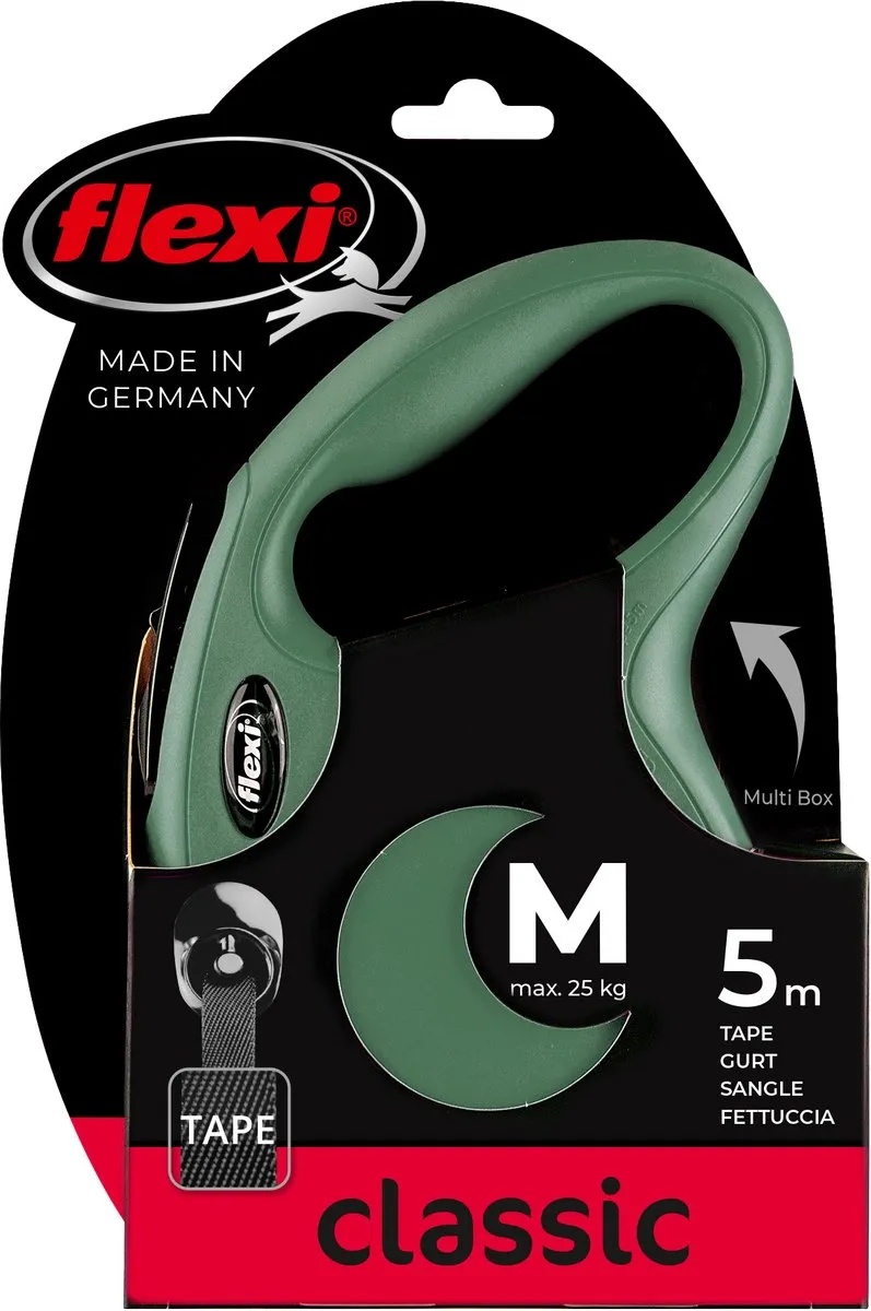 Flexi Rollijn Classic Tape M - 25kg - Groen