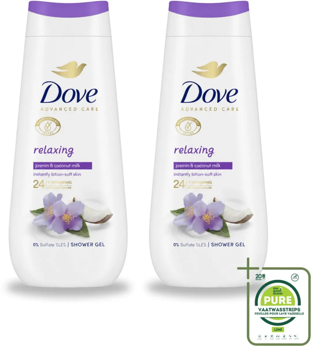 2 x Dove Douchecrème