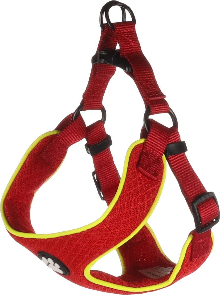 Flamingo Step&Go Tasha Hondenharnas - Maat XS - Rood - afbeelding 6 van 6