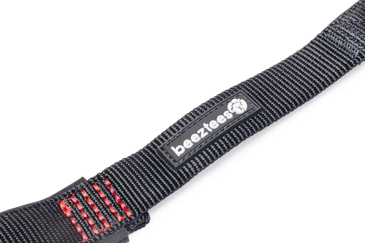 Beeztees Parinca Premium Hondenriem - Elastisch 120cm x 25mm - Zwart