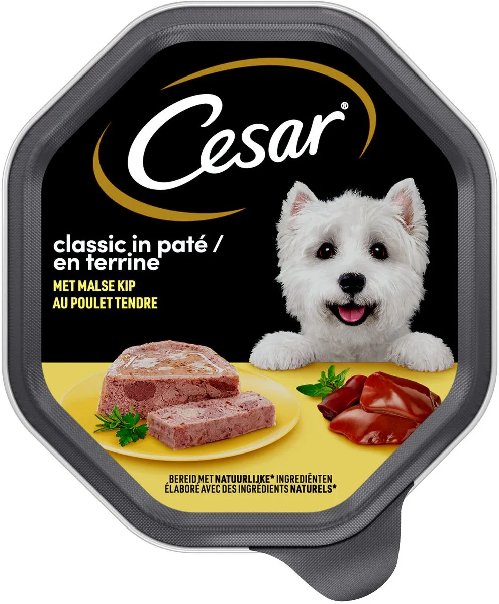 César Classic Hond Natvoer Kalkoen & Lam 14x150g