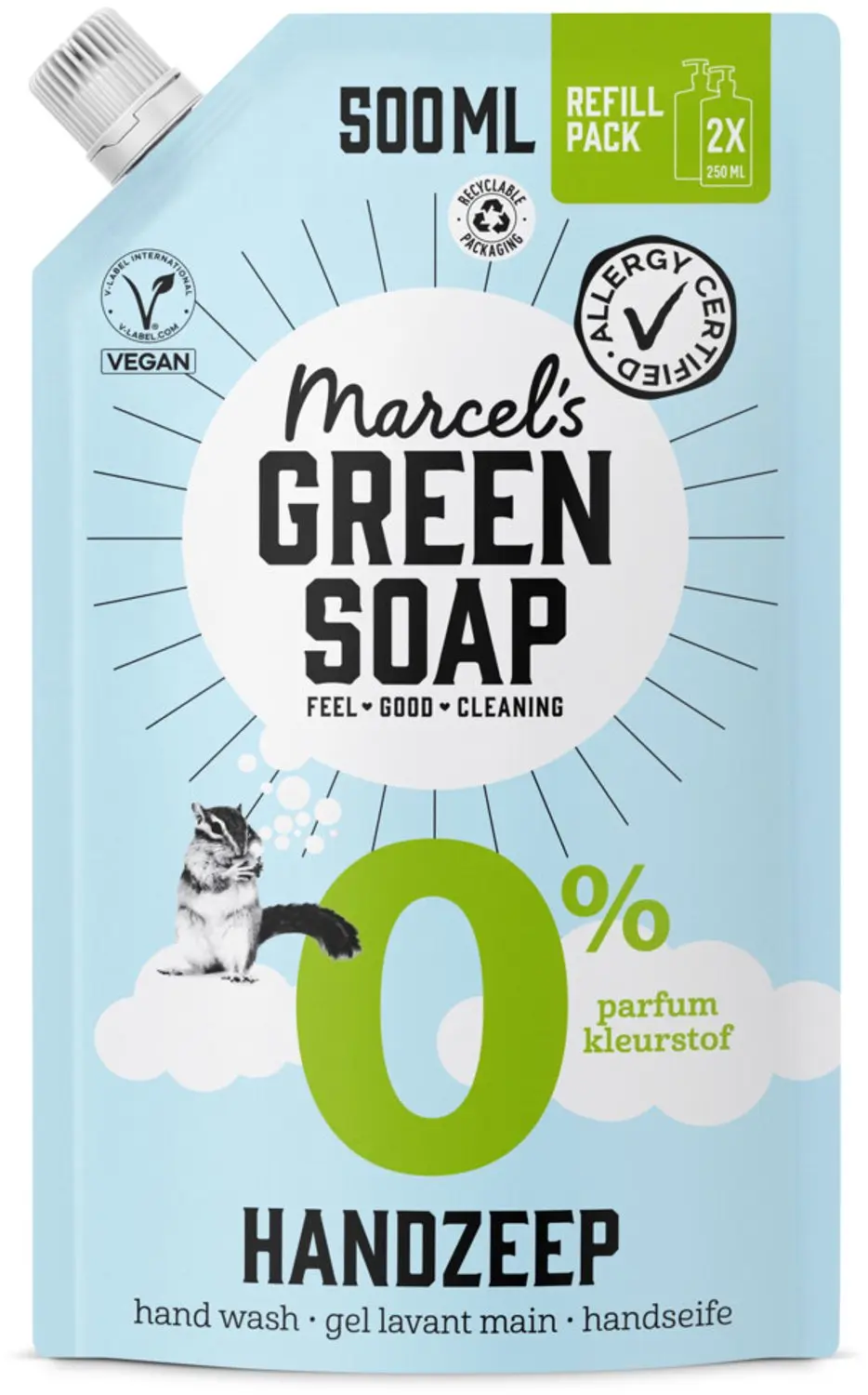 Marcel's Green Soap Handzeep 0% Navulling 500ml - afbeelding 6 van 6