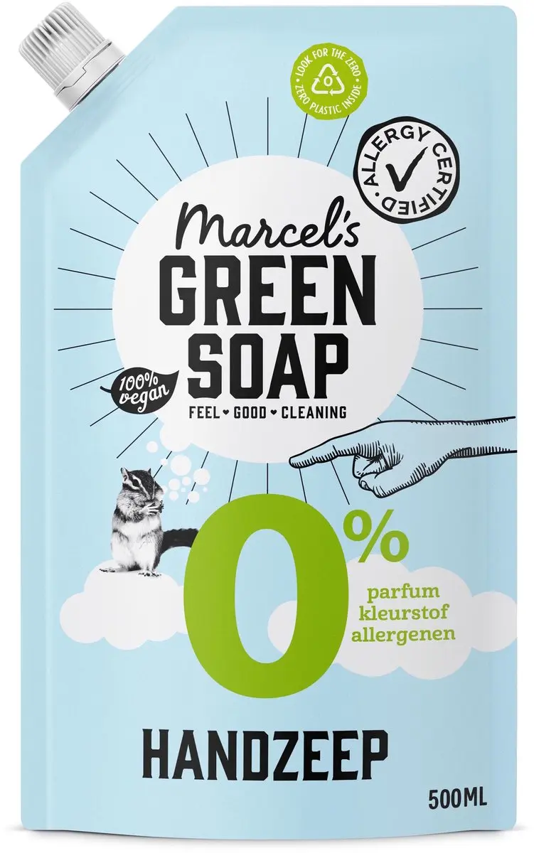 Marcel's Green Soap Handzeep 0% Navulling 500ml