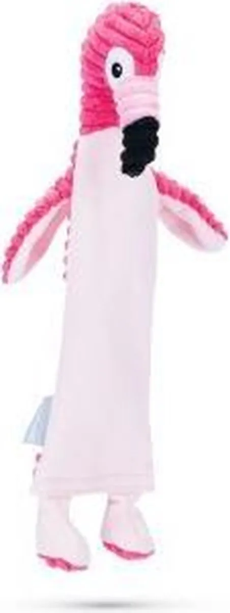 Beeztees Flatino Flamingo Idro Pluche Hondenspeelgoed