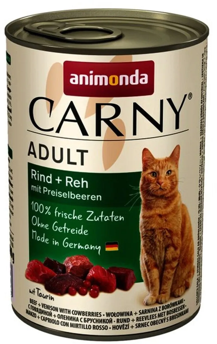 Animonda Carny Kalfsvlees Kattenvoer 400g - 6 Stuks