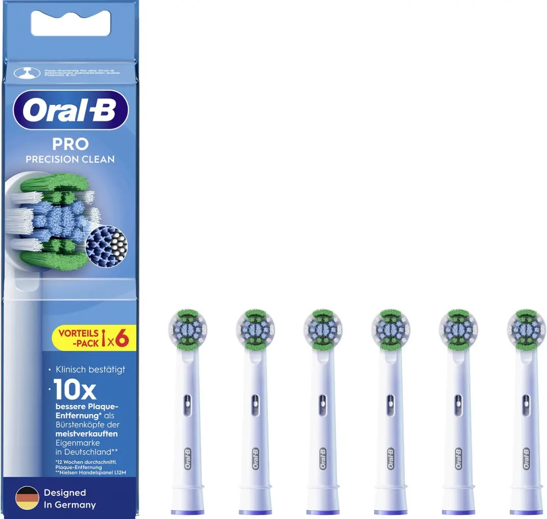 Oral-B Precision Clean Opzetborstels - 6 stuks - Zwart - afbeelding 5 van 6