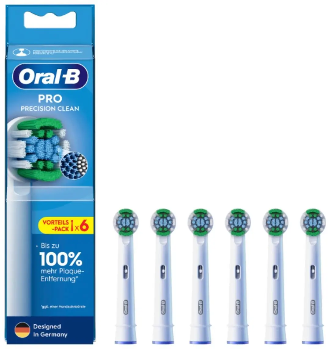 Oral-B Precision Clean Opzetborstels - 6 stuks - Zwart - afbeelding 4 van 6