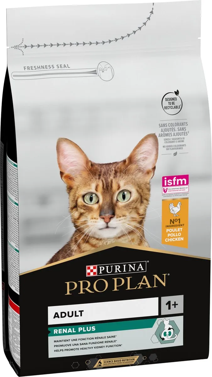 Pro Plan Adult Renal Plus -Katten Droogvoer - Kip - 1,5 kg