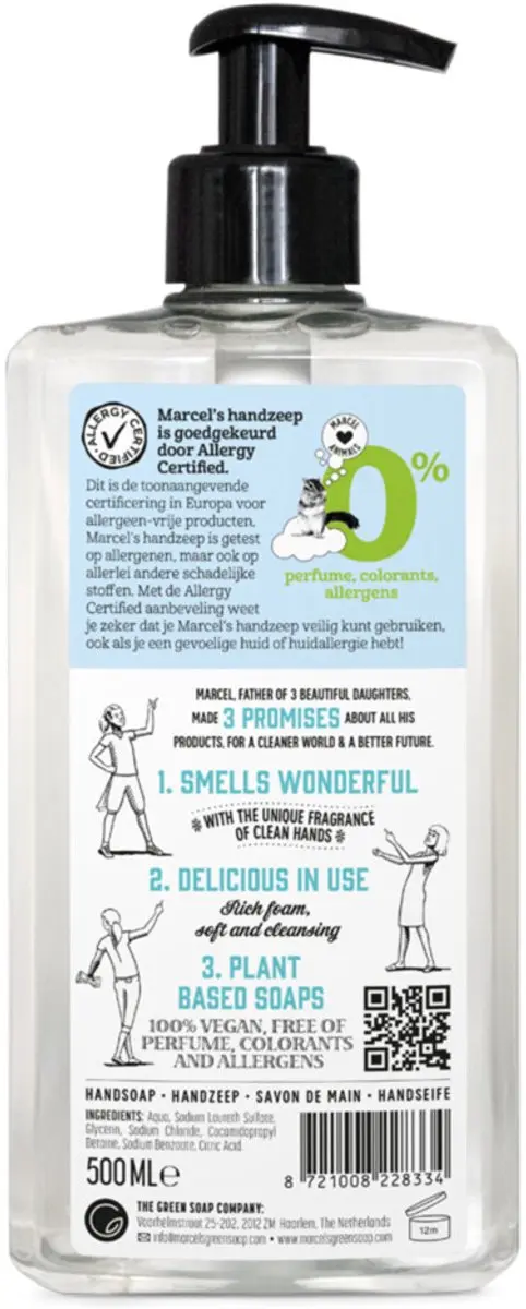 Marcel's Green Soap Handzeep 0% - 500 ml - afbeelding 2 van 6