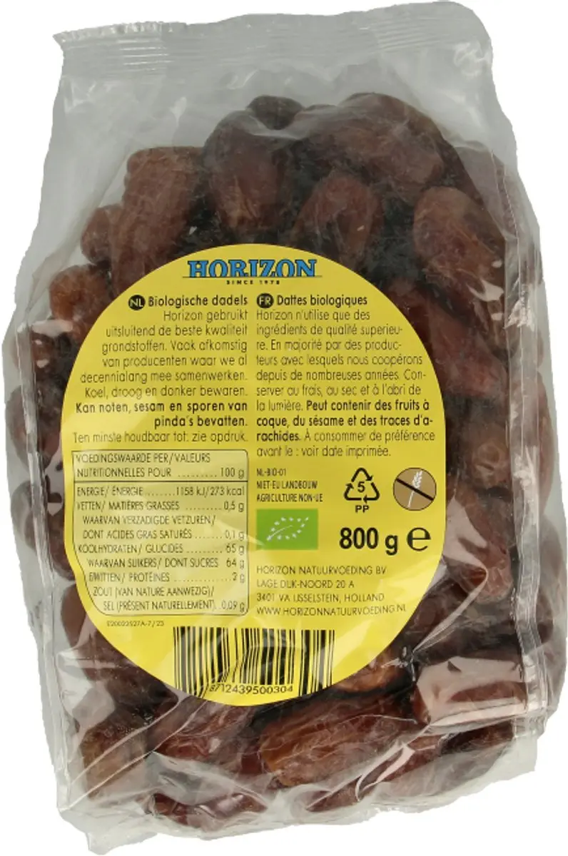 Horizon Dadels Biologisch 800g - afbeelding 3 van 5