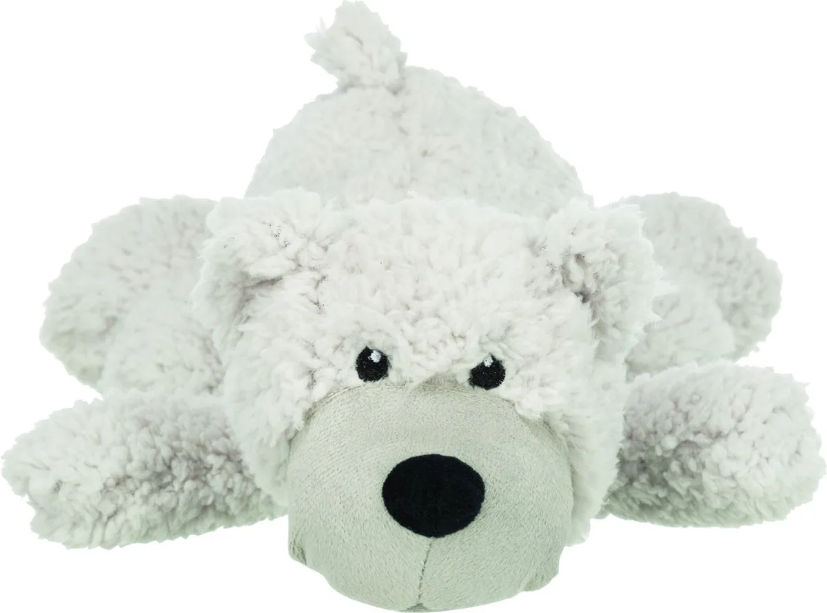 Trixie Be Eco Beer Elroy Hondenspeelgoed 42cm - Wit - afbeelding 2 van 2