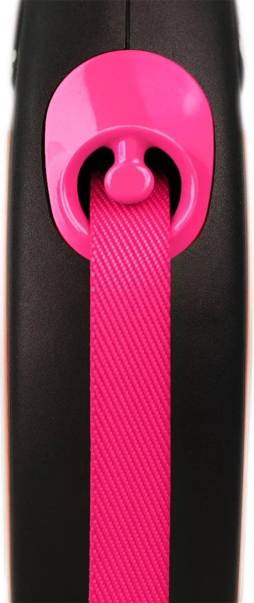 Flexi New Neon Hondenriem Rollijn - Roze - M - 5m