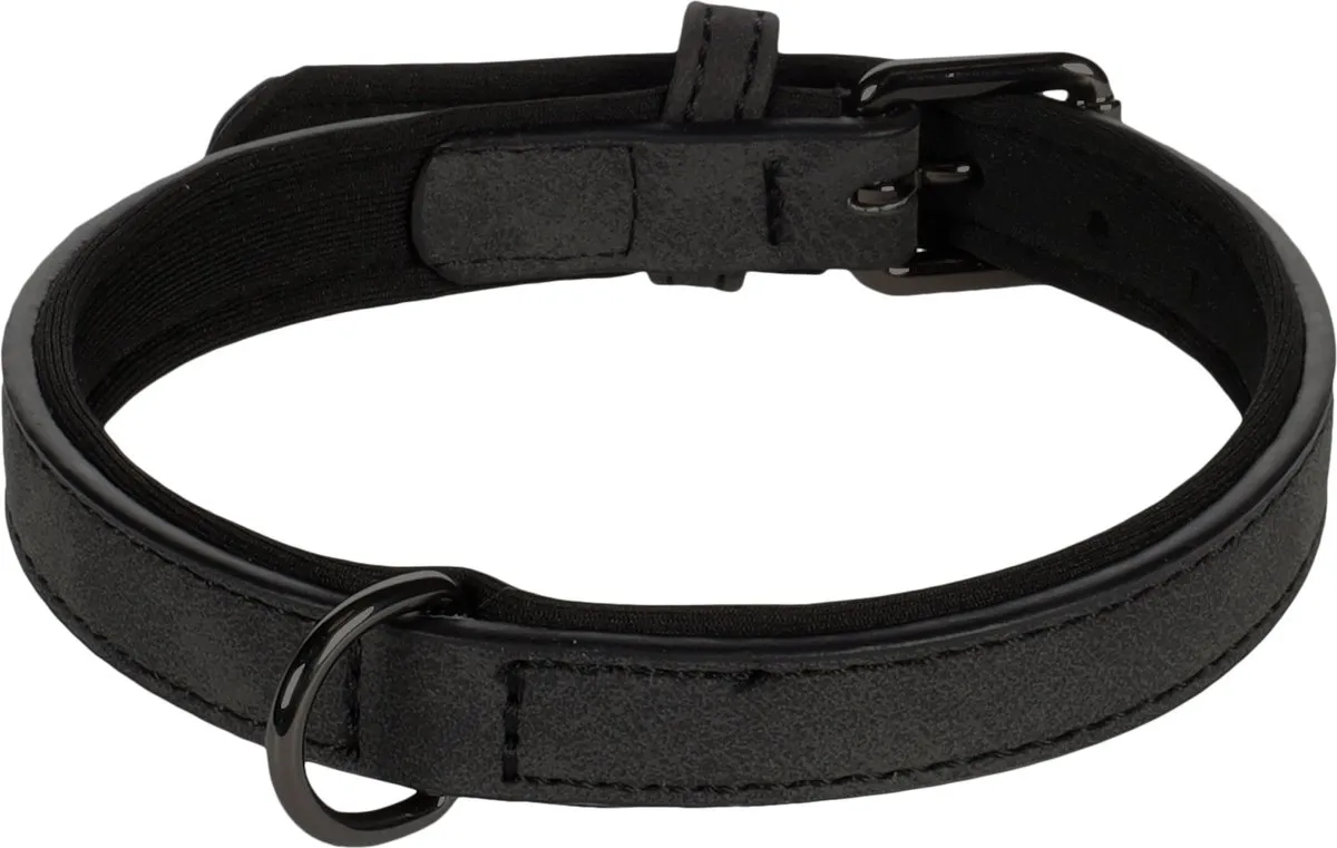 Flamingo Delu Halsband Honden - Zwart S 29-35cm - afbeelding 3 van 3