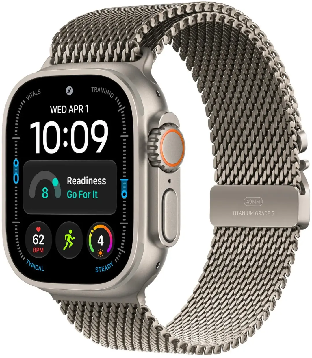 Apple Milanese Loop Bandje MK0D4ZM/A - 49 mm - Titanium M - afbeelding 4 van 6