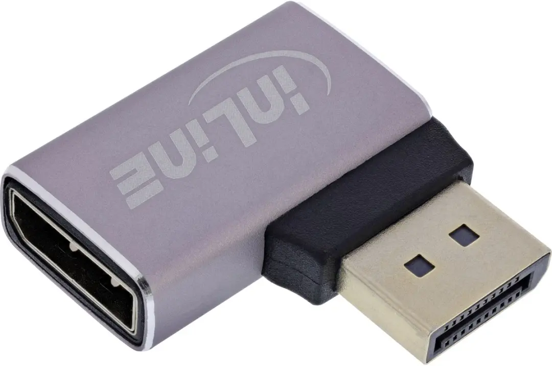 InLine DisplayPort 1.4 Adapter 17291D - 90° Hoek - 8K - afbeelding 3 van 3