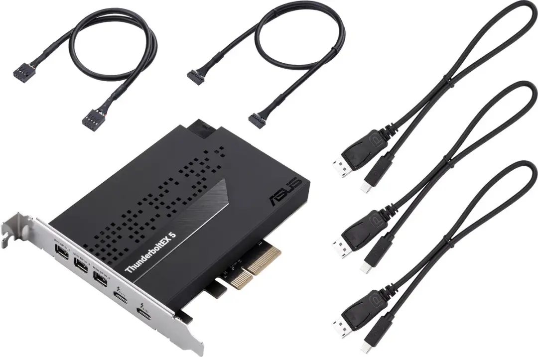 ASUS ThunderboltEX 5 90MC0E50-M0AAY0 Interfacekaart - Zwart - afbeelding 3 van 6