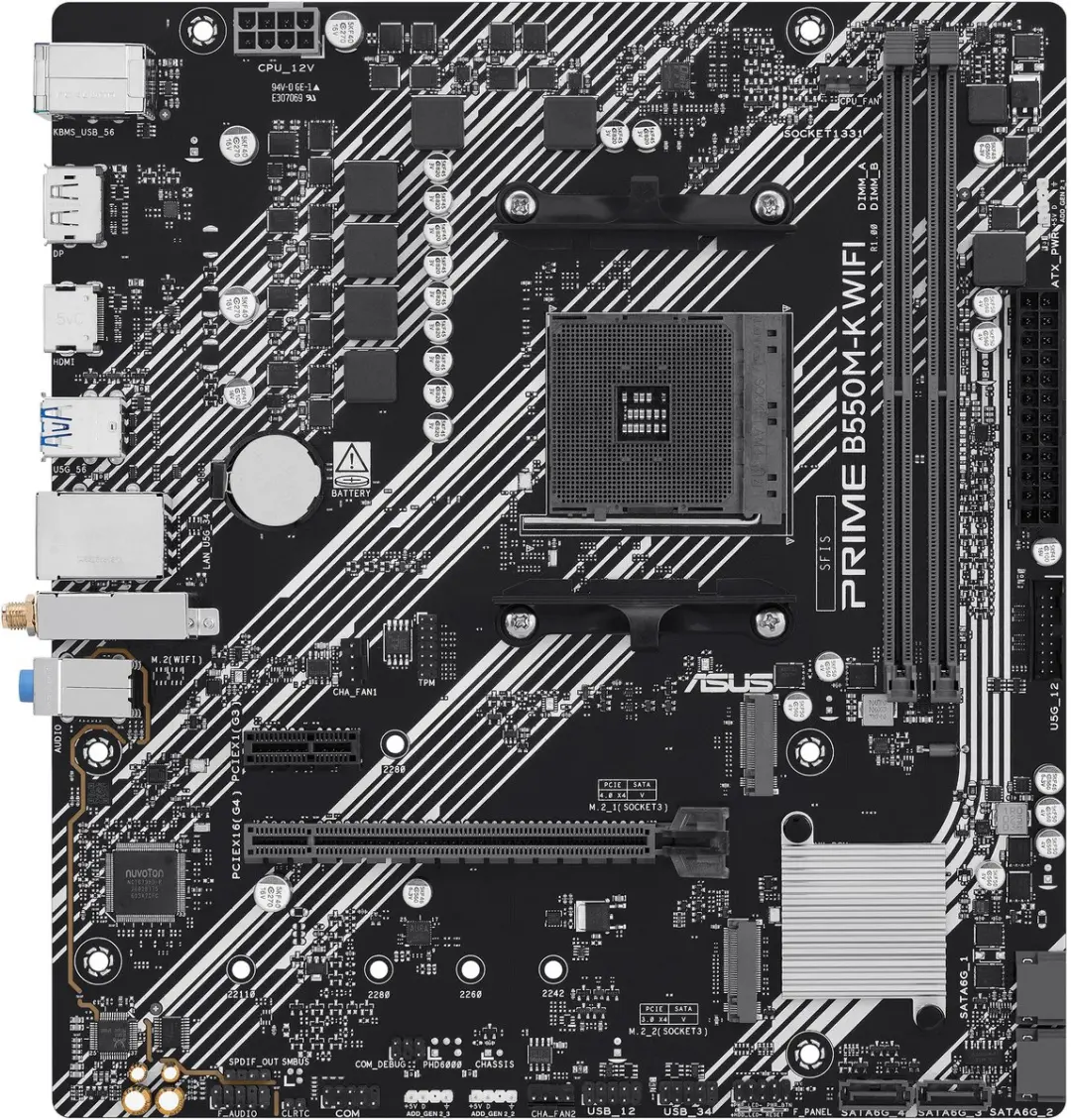 ASUS PRIME B550M-K WIFI moederbord