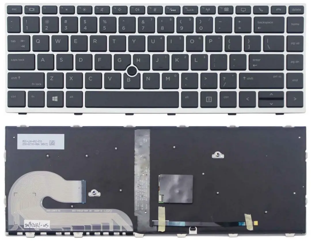 Notebook keyboard for HP EliteBook 745 840 G5 G6 with pointstick backlit Assembl