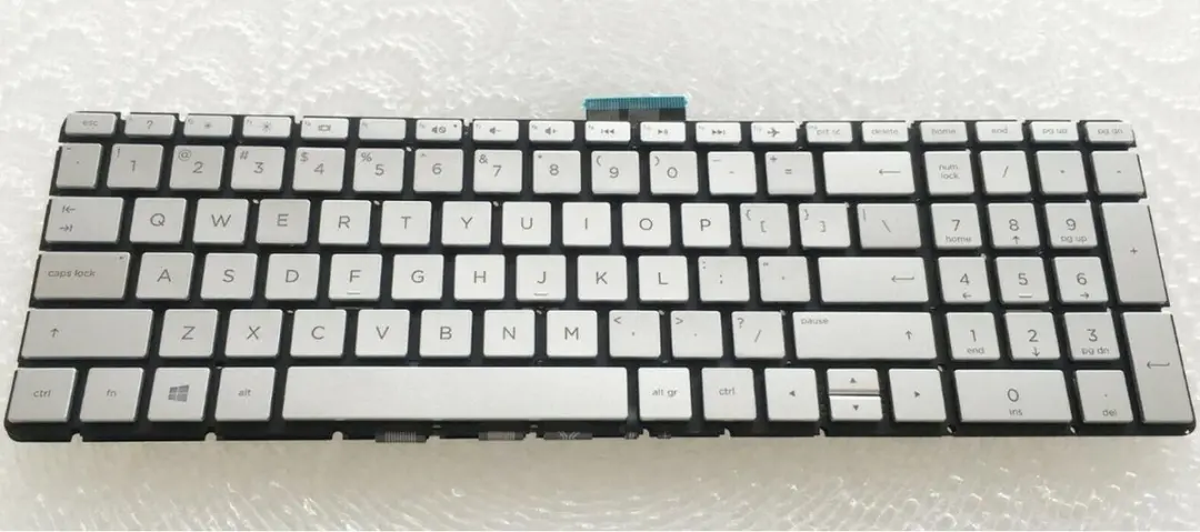 Notebook keyboard for HP Pavilion 15-BS 250 G6 255 G6 256 G6 with backlit silver