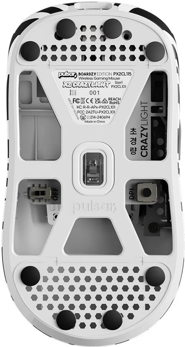 Pulsar X2 CrazyLight Wireless Boardzy Muis PX2CL115 - afbeelding 5 van 6