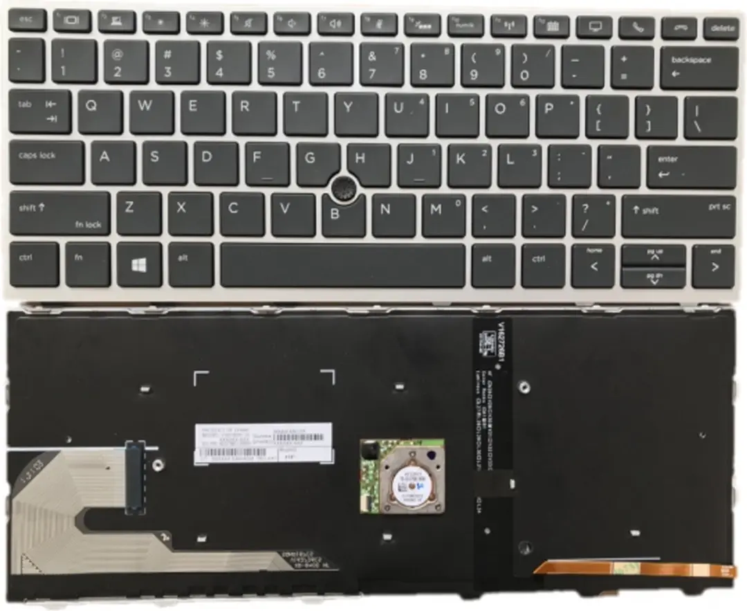 Notebook keyboard for HP Elitebook 730 G5 830 G5 with backlit pointstick Assembl