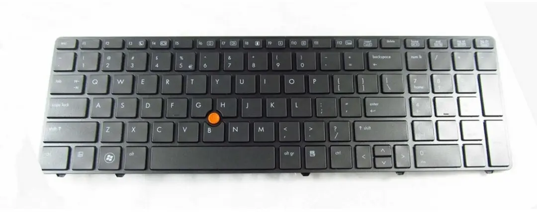 Notebook keyboard for HP EliteBook 8560W 8570W with pointstick black frame