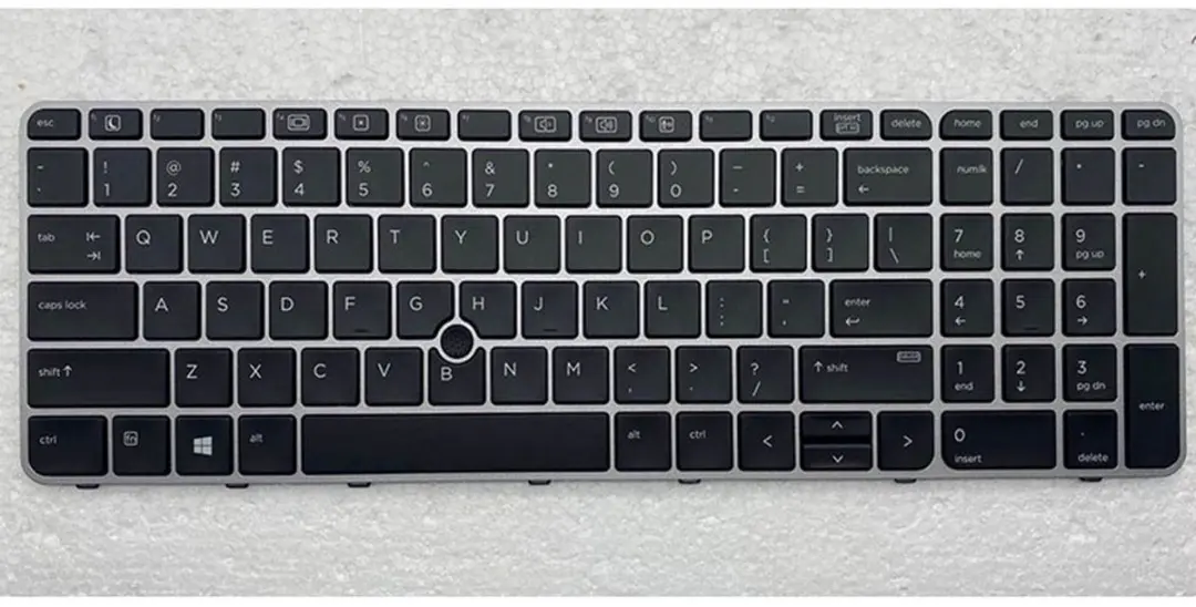 Notebook keyboard for HP EliteBook 850 G3 G4 ZBook 15u G3 with pointer silver fr