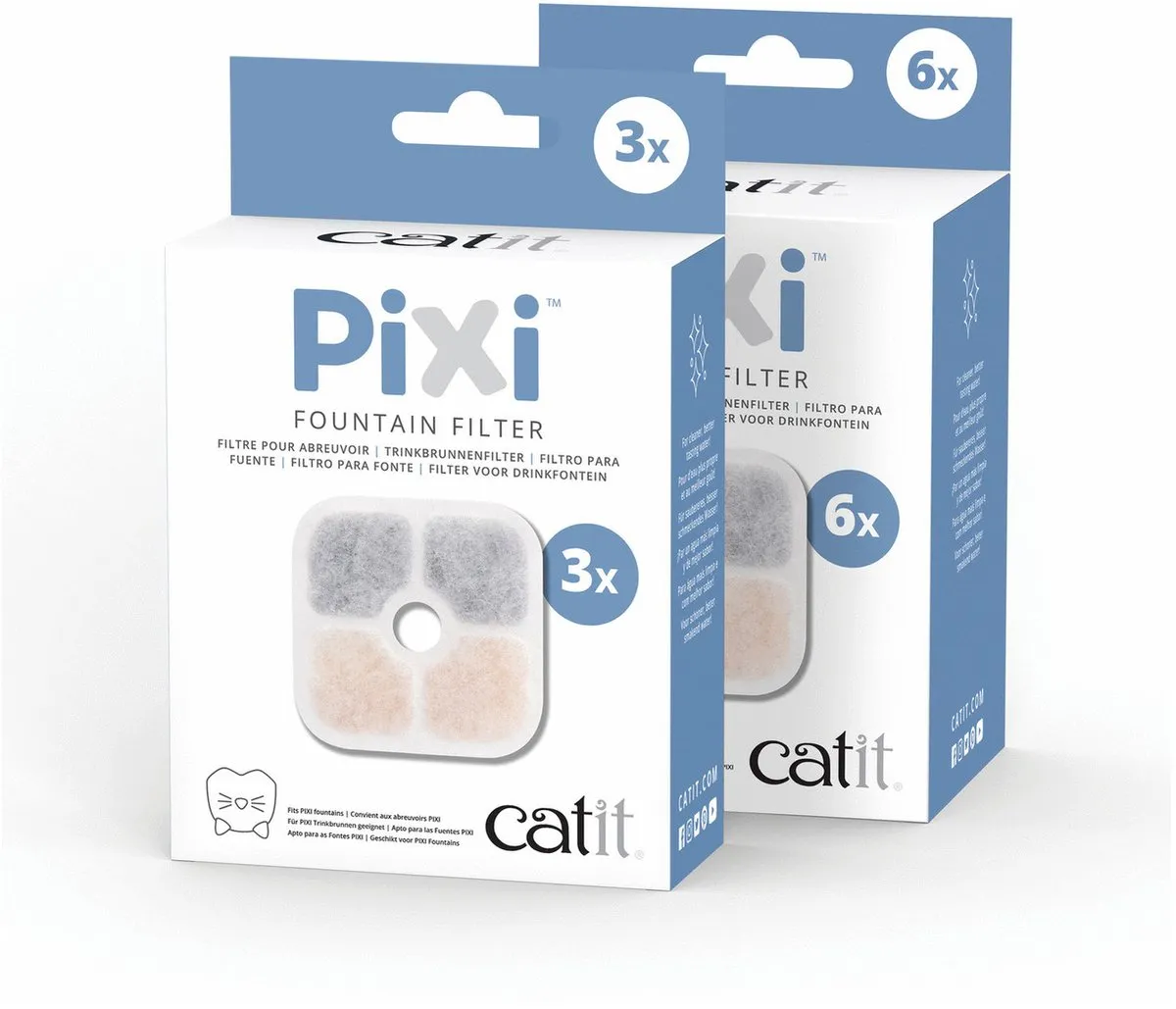 Catit Pixi Vervangfilter - 3 Stuks - afbeelding 6 van 6