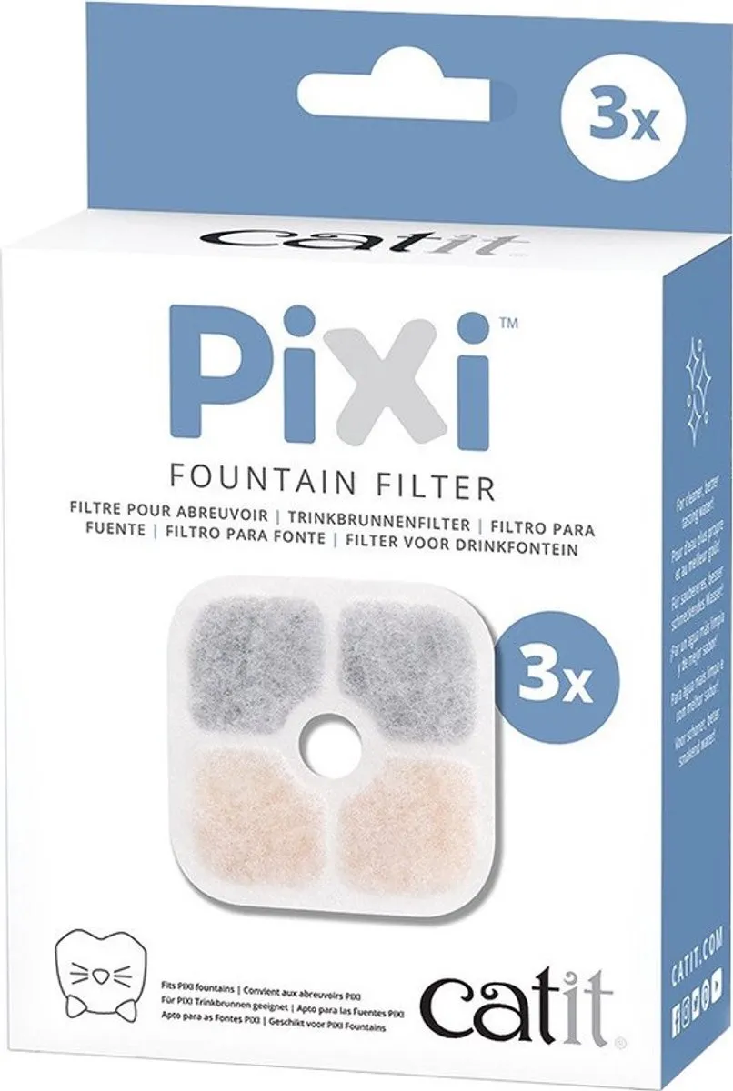Catit Pixi Vervangfilter - 3 Stuks