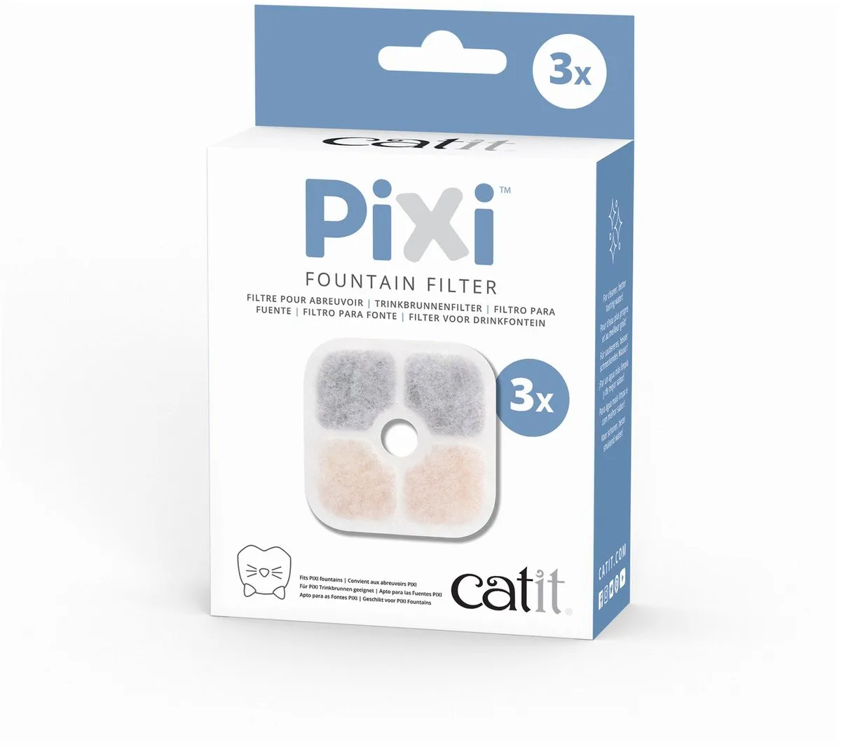 Catit Pixi Vervangfilter - 3 Stuks