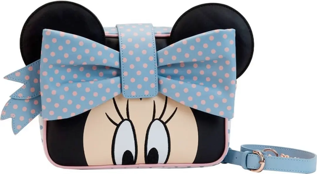 Disney Loungefly Crossbody Bag Minnie Pastel Color Dots