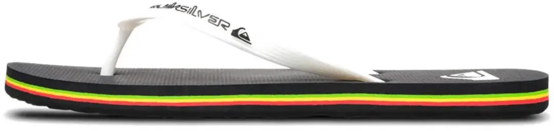 Quiksilver Molokai Core Slippers - Black/Rasta - afbeelding 4 van 4