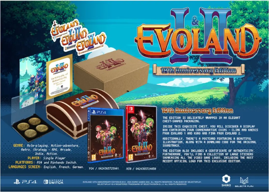 Evoland 1 & 2 - 10th Anniversary Edition - PS4 - afbeelding 2 van 2