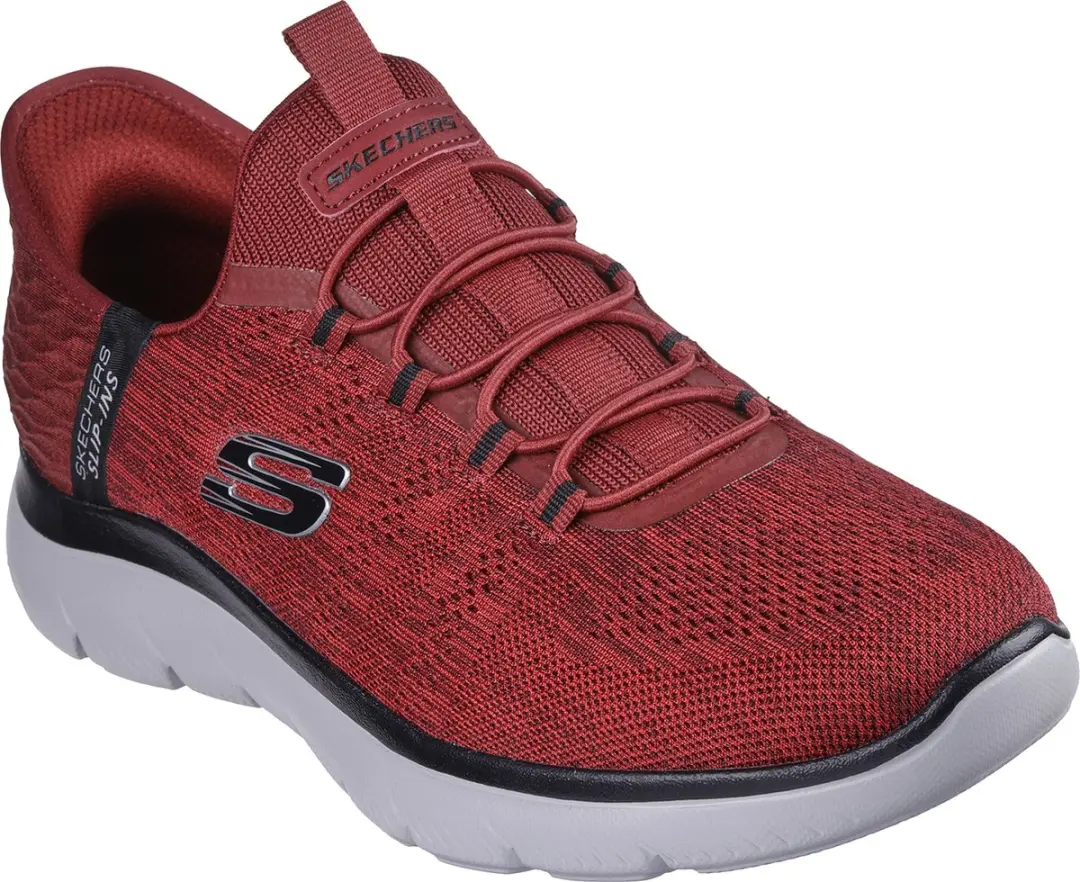 Skechers SUMMITS KEY PACE Heren Sneakers - Rood - afbeelding 3 van 6