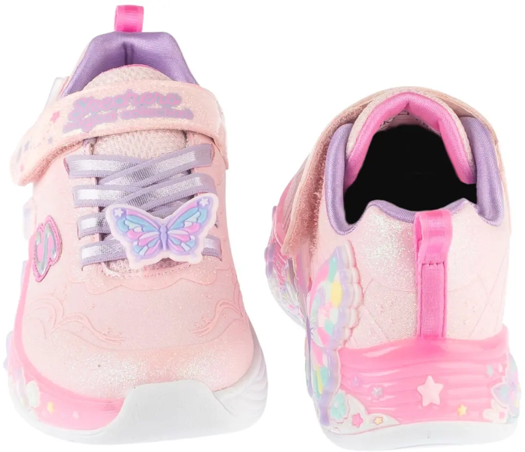 Skechers S-Lights Butterfly Bliss Sneakers - Roze - afbeelding 5 van 5