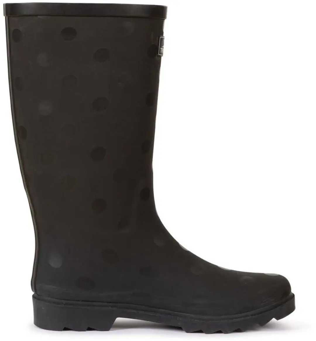 Trespass Elena Dames Regenlaarzen - Black Polka Dot - afbeelding 5 van 6