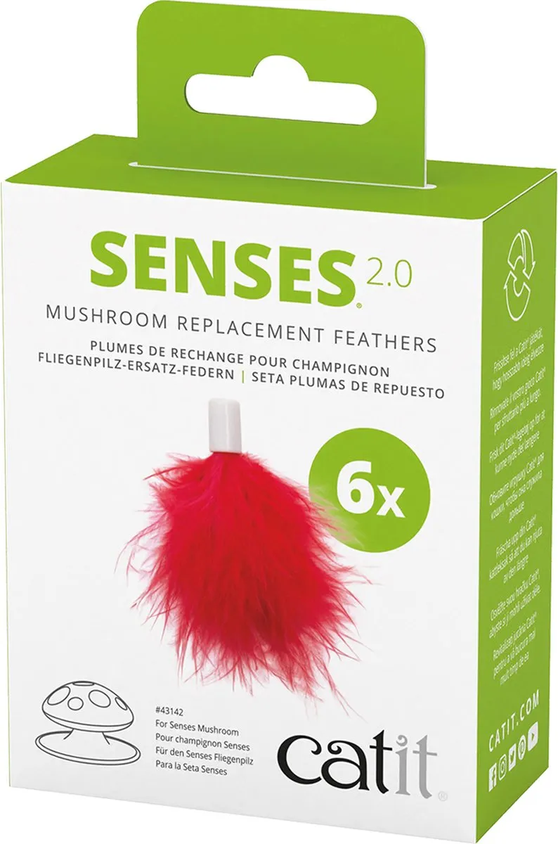 Catit Ca Senses 2.0 Mushroom Feathers Kat Speelgoed