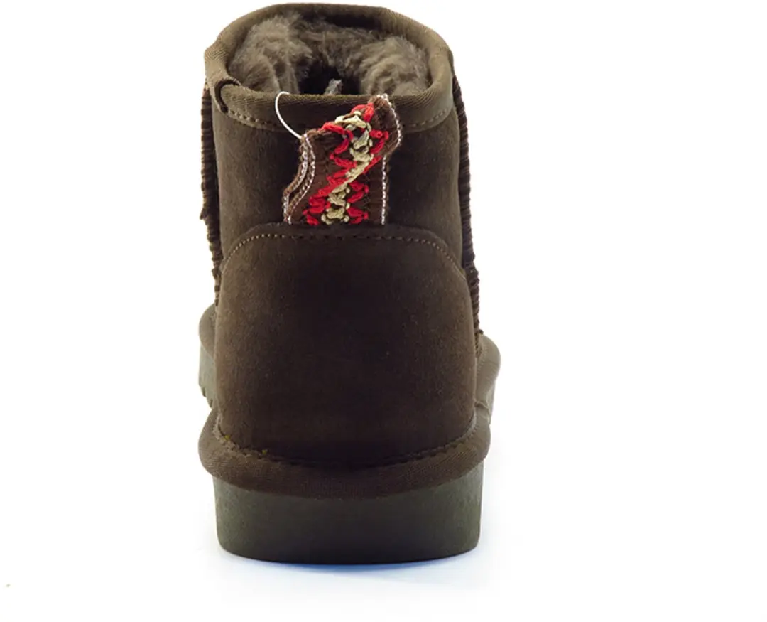 Shoecolate Suede Enkellaarzen - Bruin - afbeelding 3 van 6