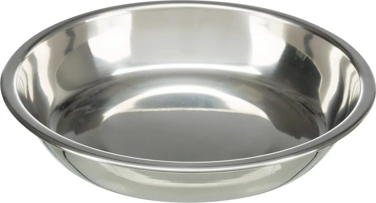 Trixie Voerbak Kat Dubbel Melamine/RVS - Blauw