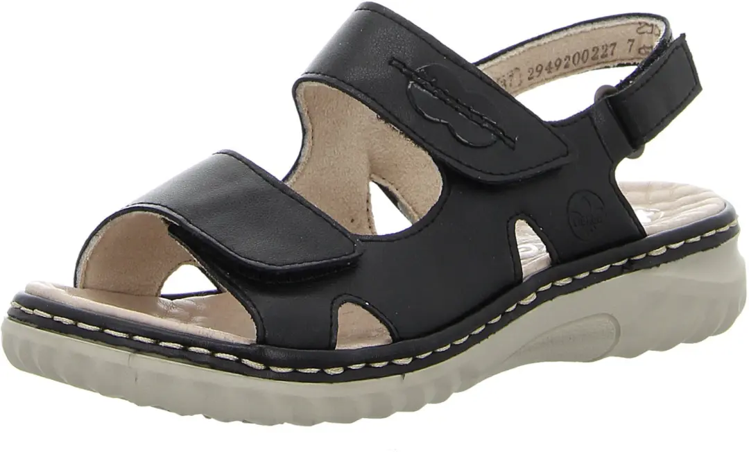 Rieker Dames Veterschoenen zwart maat 38